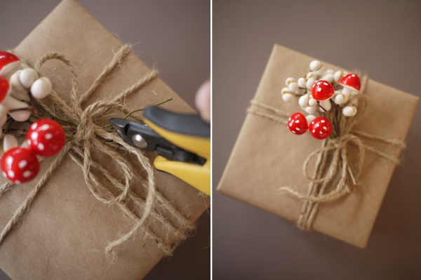 Ý tưởng gói quà với giấy kraft